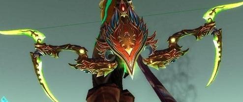 魔兽世界国际服燃烧的远征（橙弓前的毕业弓）属性：40 敏捷32 耐力攻强 110暴击与命中优秀